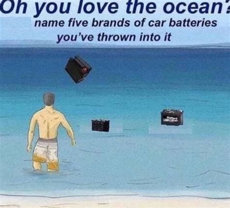 Throwing Car Batteries Into The Ocean Guluchinese
