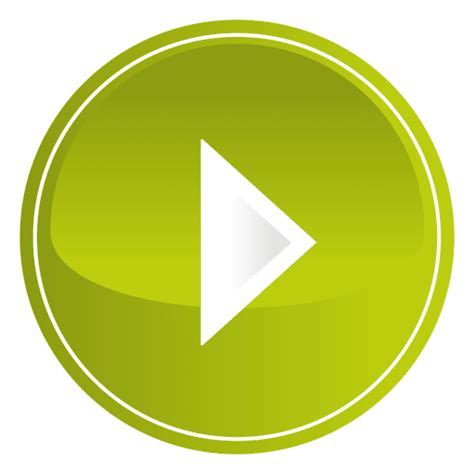 Lime Round Play Button Transparent Png And Svg Vector