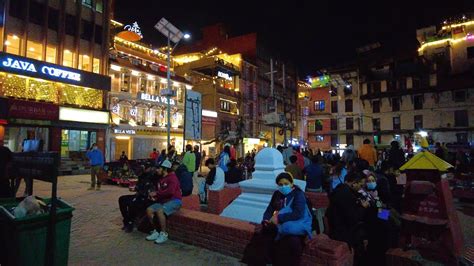 Kathmandu City Night Walk Tihar Vibes 2079 Virtual Travelling Walking Nepal 2022 Youtube