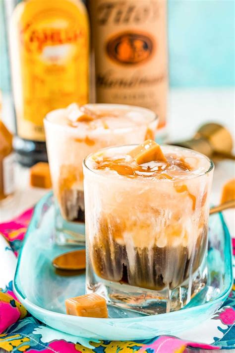 salted caramel white russian cocktail homemade hooplah