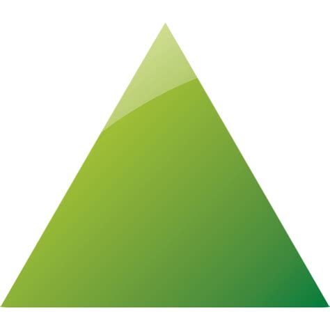 Web 2 Green Triangle Icon Free Web 2 Green Shape Icons Web 2 Green