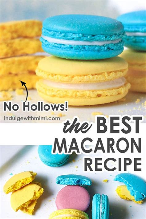 The Best French Macaron Recipe With Video And Template Indulge With Mimi
