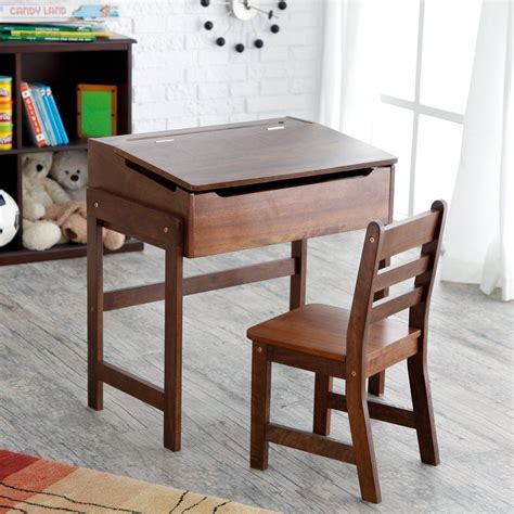 Sets include desk and chair. Schoolhouse Desk and Chair Set - Walnut - Kids Furniture ...