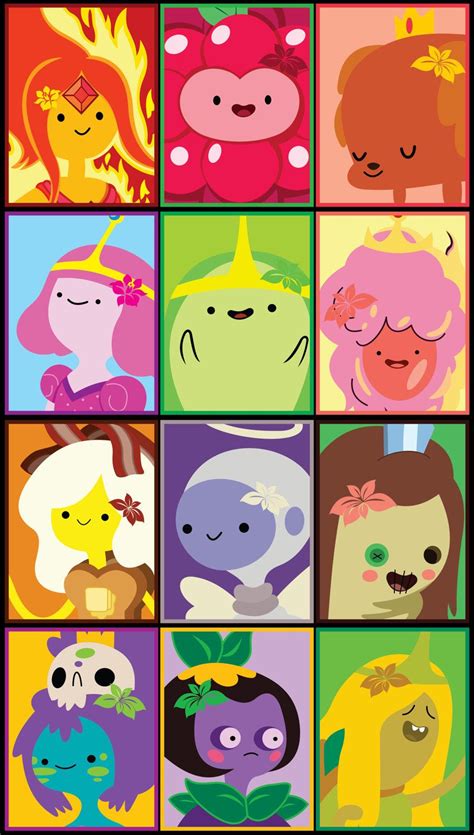 Princesses Of Adventure Time Stickers 12pk By Boxofoddities On Etsy