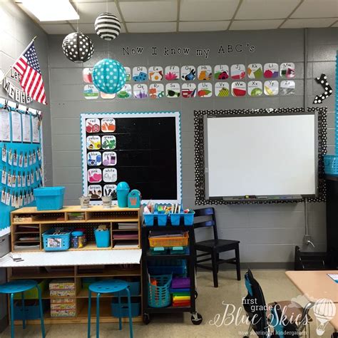 Classroom Reveal 2015 First Grade Blue Skies Classroom Reveal