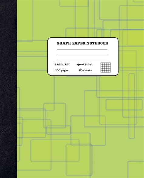 Graph Paper Notebook Quad Ruled 5x5 Geometry And Maths Composition