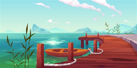 Lake Dock Illustrations Royalty Free Vector Graphics And Clip Art Istock