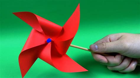 How To Make Paper Windmill That Spins Easy Project Youtube