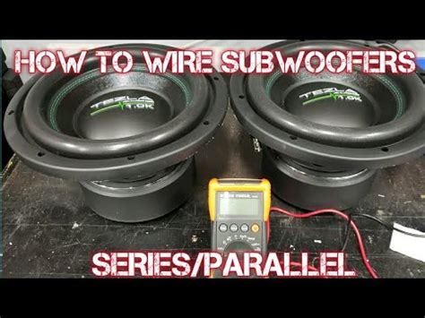 Where we do occasionally wire loads in series is when we connect subwoofers to an amplifier or in the rare occasion we are using passive crossover components with a speaker. HOW TO WIRE SUBWOOFERS series/parallel - YouTube