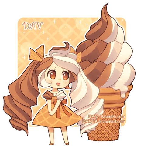 Soft Serve Ice Cream By Dav 19 On Deviantart Cute Kawaii Drawings