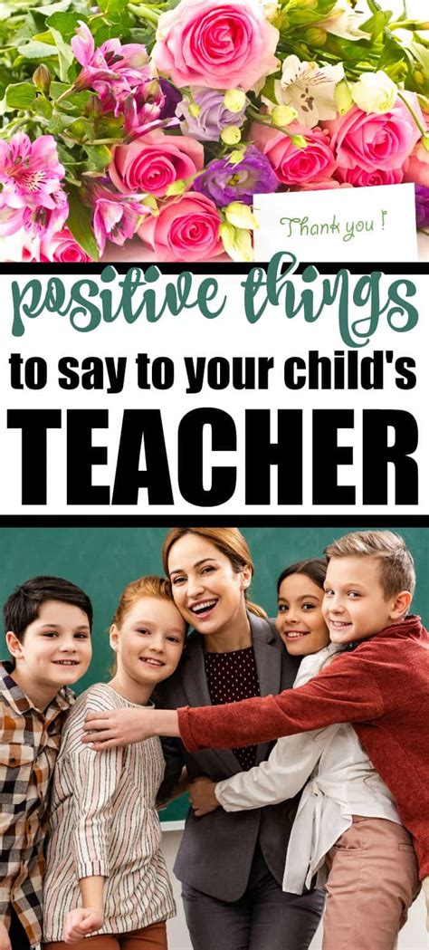 20 Positive Things To Say To Your Childs Teacher Mommy