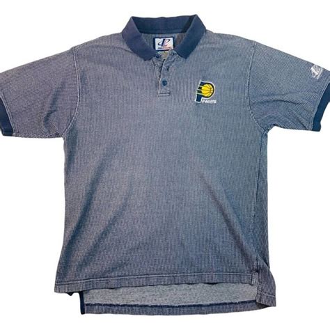 Logo Athletic Shirts Vintage Indiana Pacers 9s Logo Athletic Nba