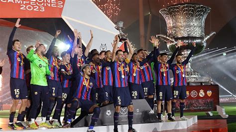 Barcelona Campe N De La Supercopa De Espa A