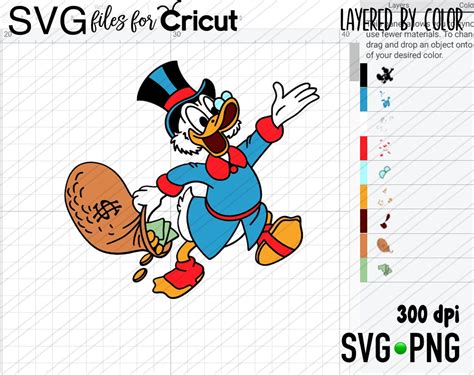 Layered Svg Ducktales Cut File Cricut Digital File Svg Etsy