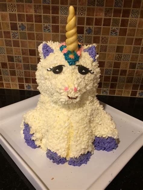 Unicorn Cake Made Using Wilton 3d Bear Pan Unicorn Cake Lamb Cake