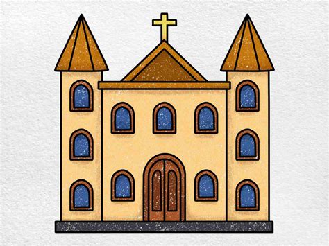 How To Draw A Cathedral Helloartsy