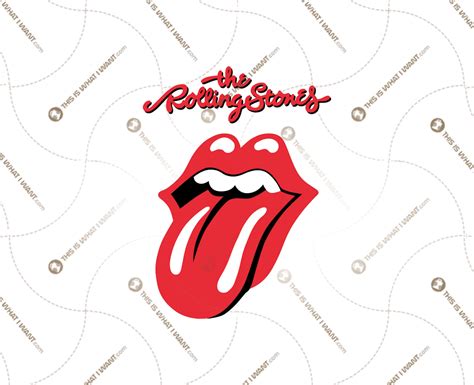 Rolling Stone Logo Inspired Printable Art Design Original Style With