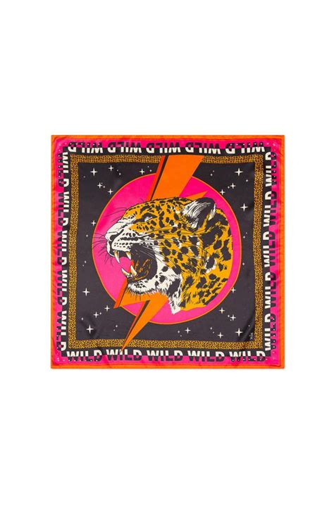 Wild By Amenapih Mini Foulard Wildcat Pink