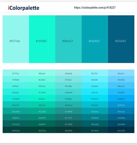 14 Latest Color Schemes With Light Sky Blue And Aqua Color Tone