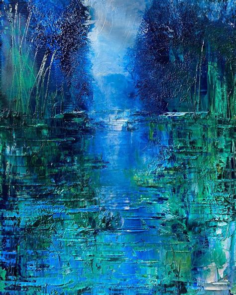 Julia S Powell Art On Instagram Lily Pad River Oil On Canvas 14 By