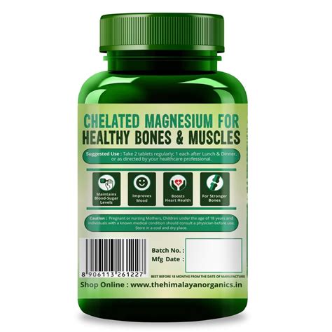 Himalayan Organics Magnesium Citrtate Glycinate Tablets Price