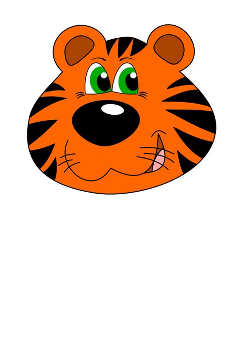 Onlinelabels Clip Art Cartoon Tiger