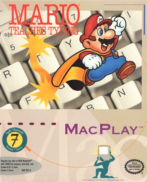 Mario Teaches Typing Cover Or Packaging Material Mobygames
