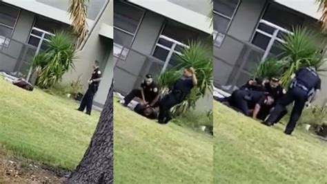 Video Miami Police Officer Who Kicked Handcuffed Suspect “relieved Of
