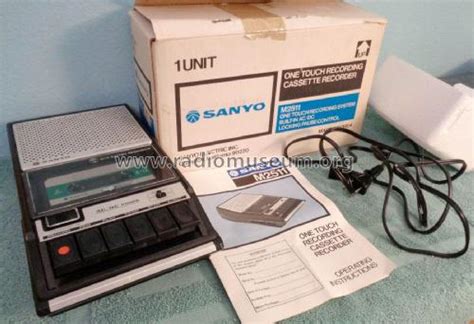 Portable Cassette Recorder M2511 E G Z R Player Sanyo Electric Co
