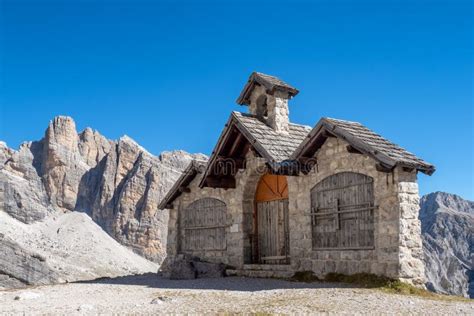 A Small Church In The Dolomites Italy Stock Image Image Of Alpine