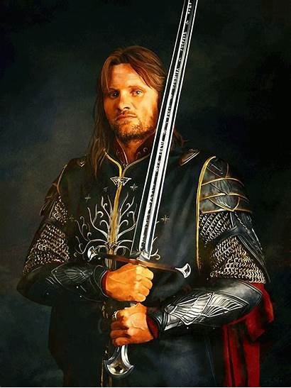 Aragorn King Lord Rings Dakota Portraits Randall