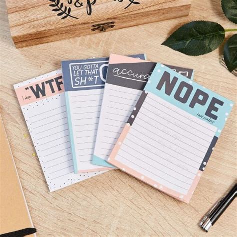 Paper Junkie To Do List Notepads With Fun Messages Pack Sheets