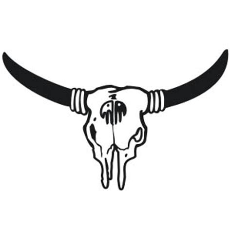 Bull Skull Decal