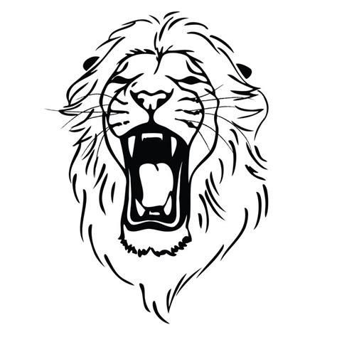 Lion Roaring Drawing Clipart Panda Free Clipart Images Simple