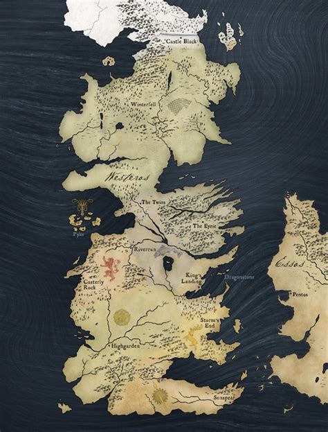 High Quality Leaked Hbo Map Of Westeros Rgameofthrones