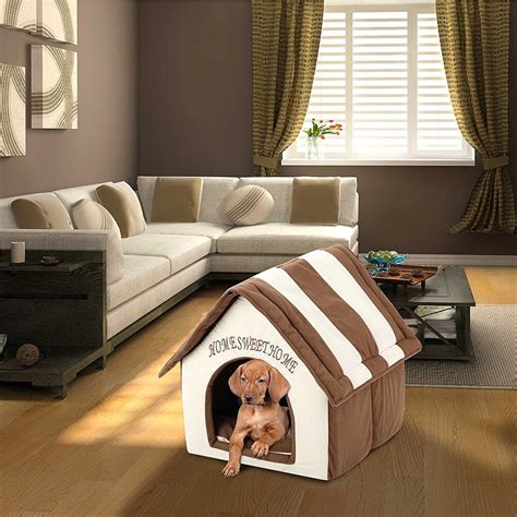 Ishowtienda Portable Indoor Pet Bed Dog House Soft Warm And Comfortable