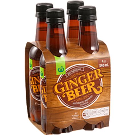 Woolworths Ginger Beer 4 Pack Prices Foodme