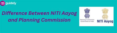 Difference Between Niti Aayog And Planning Commission Pdf