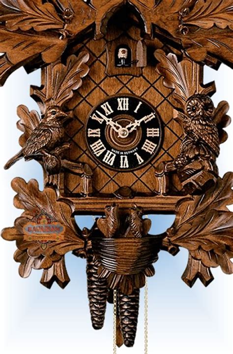 Cuckoo Clock 1794nu Watchful Owls By Hones On Sale