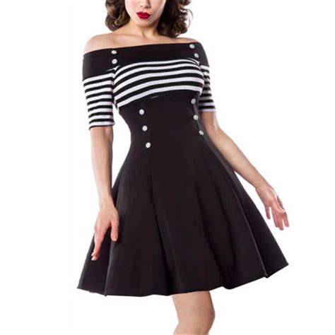 50s Vintage Dress Retro Dress 1950s Style Pin Up Rockabilly Alternative Clothing Female Swing