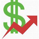 Sales Report Icon Salary Money Increase Graph
