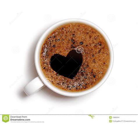 Heart Shape Coffee Foam Stock Images Image 12963204