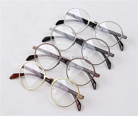 vintage oval eyeglass frame full rim plain glass spectacles retro man women rx in eyewear frames
