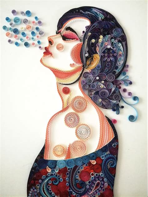 Mesmerizing Paper Art Made From Strips Of Colored Paper By Yulia