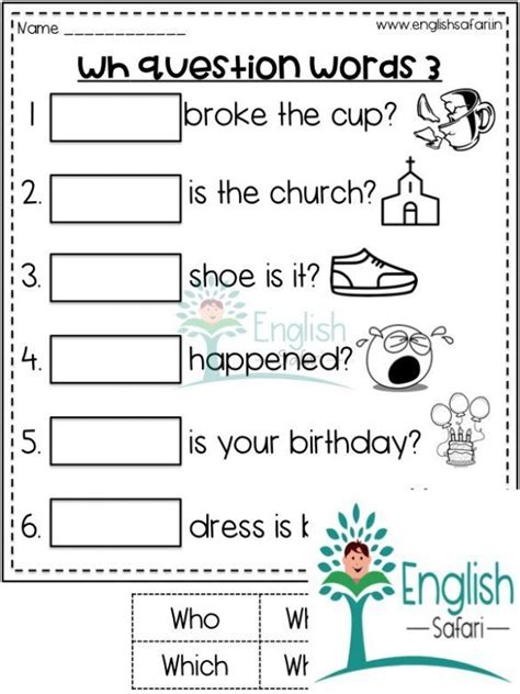 Jul 1 2020 Wh Questions Worksheets For First Grade And Second Grade