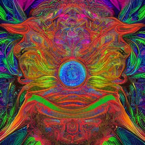 Lsd Trip Psychedelic Visuals Intricate Elegant Stable Diffusion