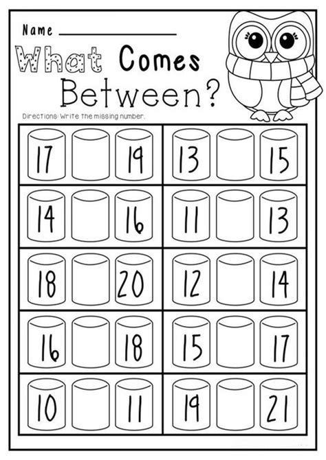 Free Math Printable Worksheets For Kindergarten