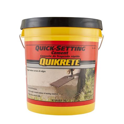 Quikrete 20 Lb Quick Setting Cement 124020 The Home Depot