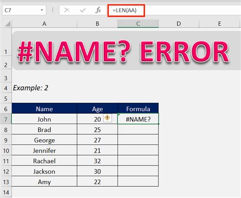 How To Fix The NAME Error In Excel MyExcelOnline