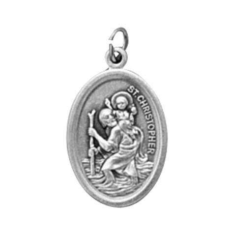 saint christopher oxidized medals 50 pk catholic medals catholic ts and more
